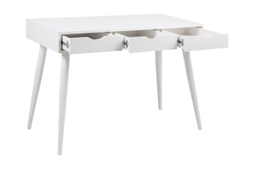 ELGA Skrivbord 110 cm med Förvaring 3 Lådor Vit - Möbler - Hemmakontor - Skrivbord