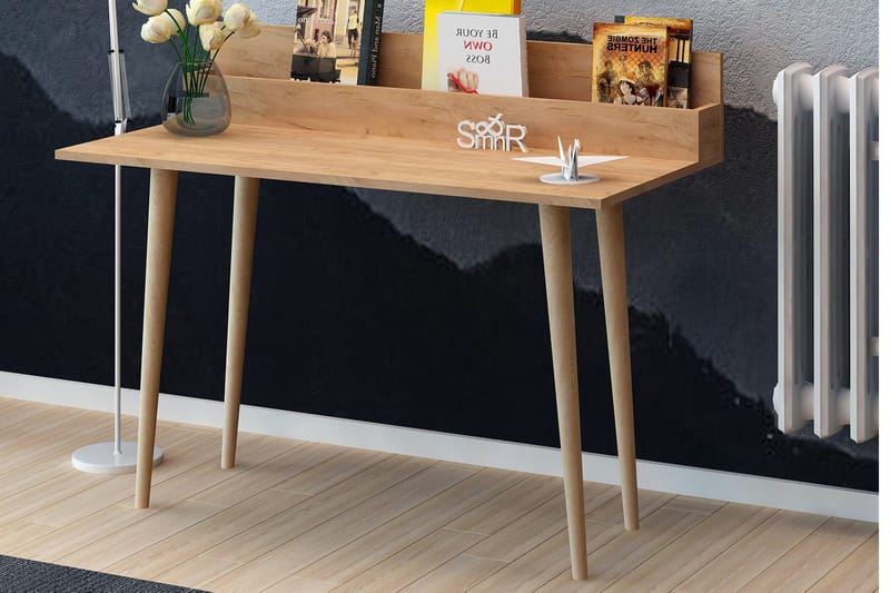 ELLINA Skrivbord 100 cm med Förvaring Rum Trä - Trä - Möbler - Hemmakontor - Skrivbord
