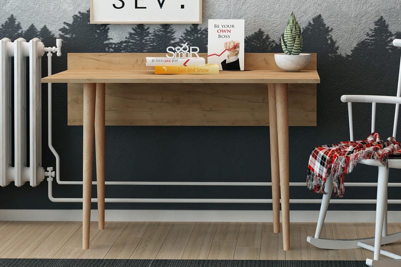ELLINA Skrivbord 120 cm Trä - Trä - Möbler - Hemmakontor - Skrivbord