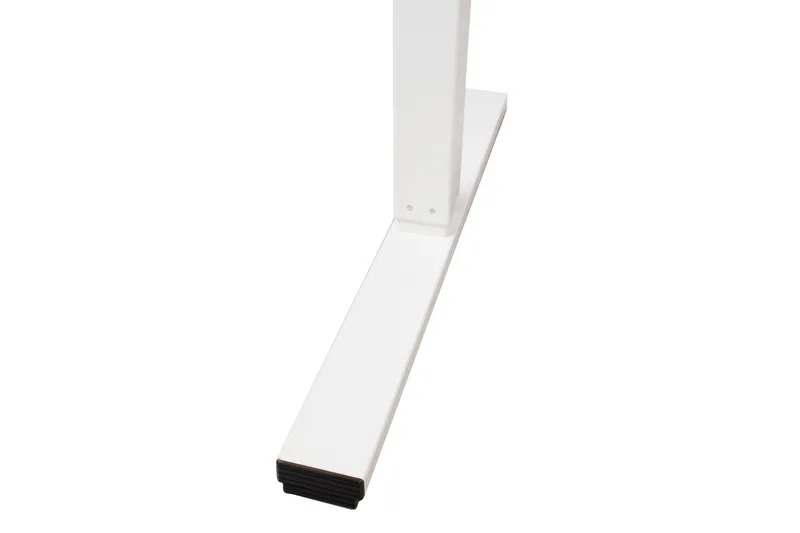 Ergo Skrivbord med 1 motor 120x60 cm Vit/ek - Möbler - Hemmakontor - Skrivbord