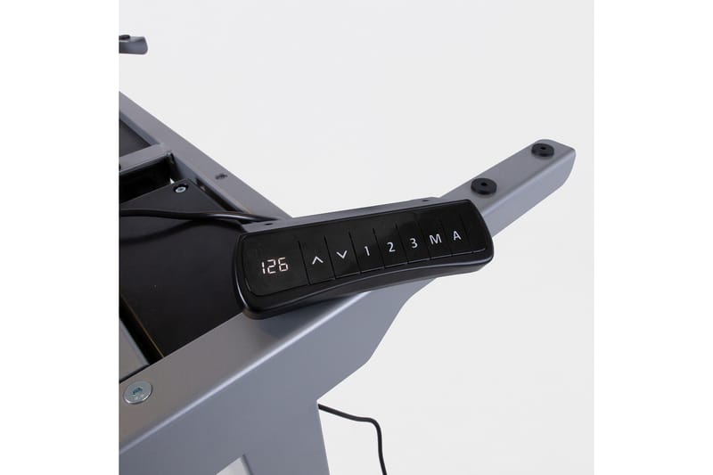 Ergosum 2 Skrivbord 140 cm Höj-och Sänkbar - Gråvit - Möbler - Hemmakontor - Skrivbord