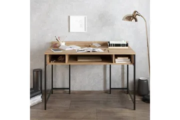 Fagersanna Skrivbord 120 cm med Förvaring Hyllor - Svart - Möbler - Hemmakontor - Skrivbord
