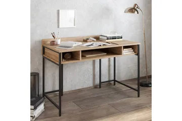 Fagersanna Skrivbord 120 cm med Förvaring Hyllor - Svart - Möbler - Hemmakontor - Skrivbord