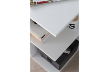 Farleys Skrivbord 82 cm med Förvaring Hyllor - Vit - Möbler - Hemmakontor - Skrivbord