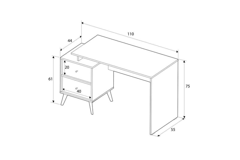 Skrivbord Felyra Flerfärgad - Multifärgad - Möbler - Hemmakontor - Skrivbord