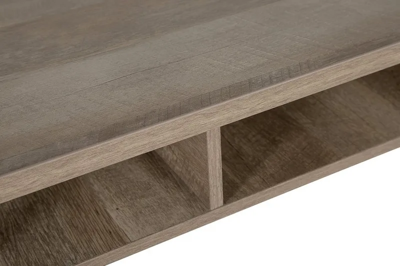 Forresa Skrivbord 120 cm med Förvaring Hylla - Mörkbrun/Svart - Möbler - Hemmakontor - Skrivbord