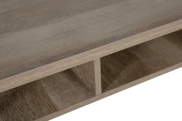 Forresa Skrivbord 120 cm med Förvaring Hylla - Mörkbrun/Svart - Möbler - Hemmakontor - Skrivbord