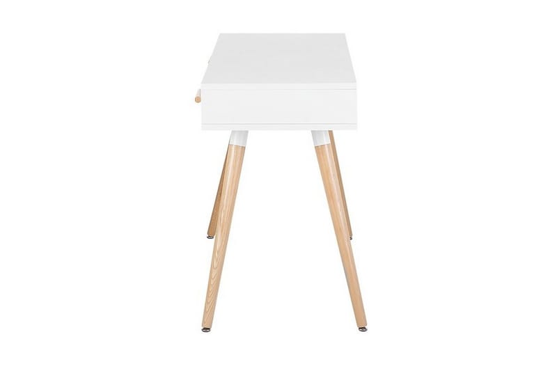 FRISSE Skrivbord 120 cm med Förvaring 2 Lådor+Hylla Vit/Ljus - Möbler - Hemmakontor - Skrivbord