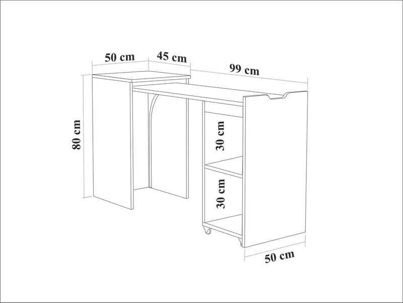 Gavio Skrivbord 97 cm - Möbler - Hemmakontor - Skrivbord