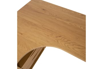 Georgia Skrivbord 145x80 cm med Lådor i Trä med Metallben - Träfärgad - Möbler - Hemmakontor - Skrivbord