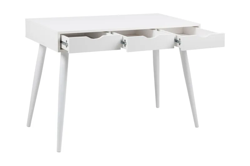Gradina Skrivbord 110 cm med Förvaring 3 Lådor - Vit - Möbler - Hemmakontor - Skrivbord