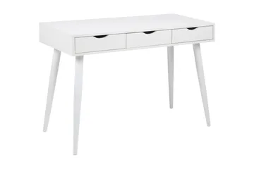 Gradina Skrivbord 110 cm med Förvaring 3 Lådor - Vit - Möbler - Hemmakontor - Skrivbord