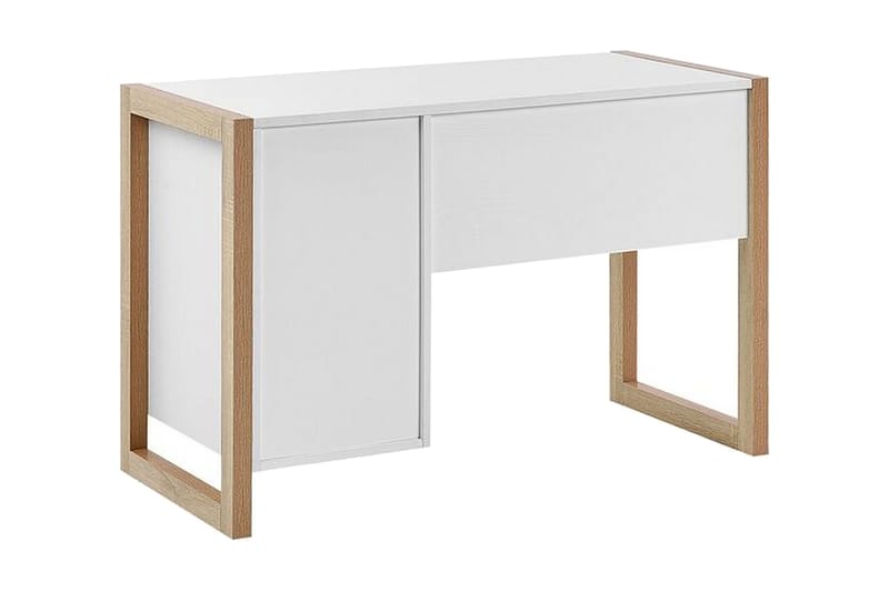 Graysburg Skrivbord 110 cm med Förvaring - Vit/Ljust Trä - Möbler - Hemmakontor - Skrivbord