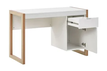 Graysburg Skrivbord 110 cm med Förvaring - Vit/Ljust Trä - Möbler - Hemmakontor - Skrivbord