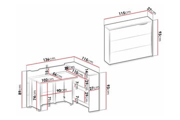 Grianan Skrivbord 136 cm Brown - Möbler - Hemmakontor - Skrivbord