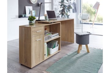 Gulshan Hörnskrivbord 120 cm - Brun/Natur - Möbler - Hemmakontor - Skrivbord