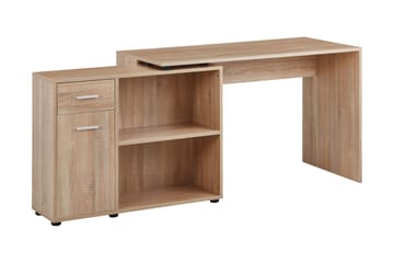 Gulshan Hörnskrivbord 120 cm - Brun/Natur - Möbler - Hemmakontor - Skrivbord