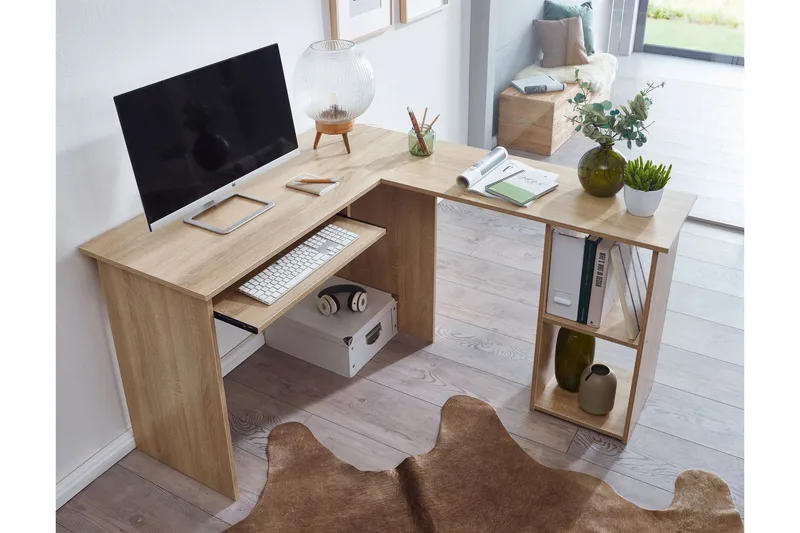 Gulshan Skrivbord 140 cm - Natur - Möbler - Hemmakontor - Skrivbord
