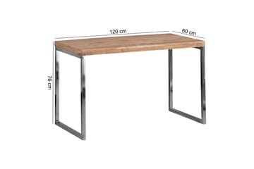 Hayoz Skrivbord 120 cm - Akacia/Krom - Möbler - Hemmakontor - Skrivbord