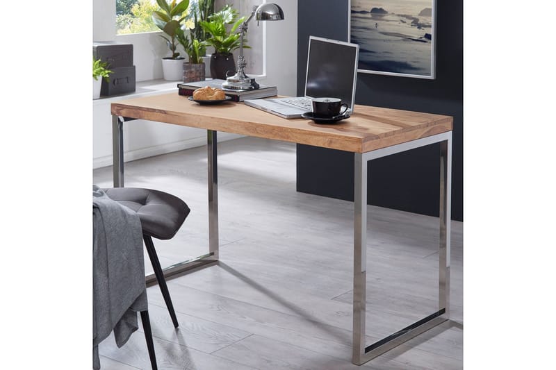 Hayoz Skrivbord 120 cm - Akacia/Krom - Möbler - Hemmakontor - Skrivbord