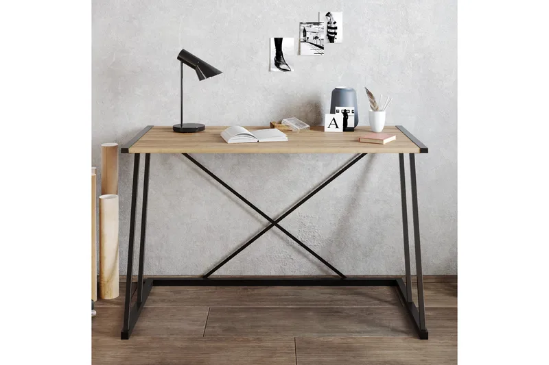 Holmö Skrivbord 120 cm - Brun - Möbler - Hemmakontor - Skrivbord