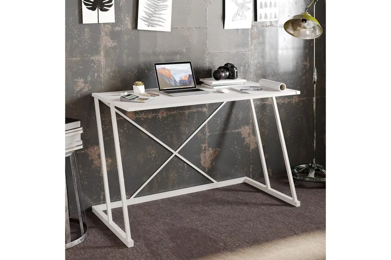 Holmö Skrivbord 120 cm - Vit - Möbler - Hemmakontor - Skrivbord