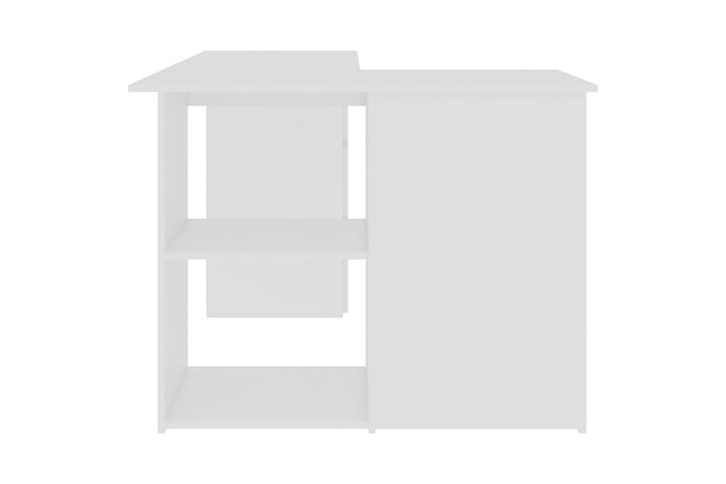 Hörnskrivbord vit 145x100x76 cm spånskiva - Vit - Möbler - Hemmakontor - Skrivbord