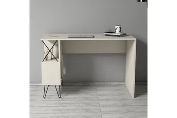 Hovdane Skrivbord 120 cm med Förvaring Hylla - Beige - Möbler - Hemmakontor - Skrivbord