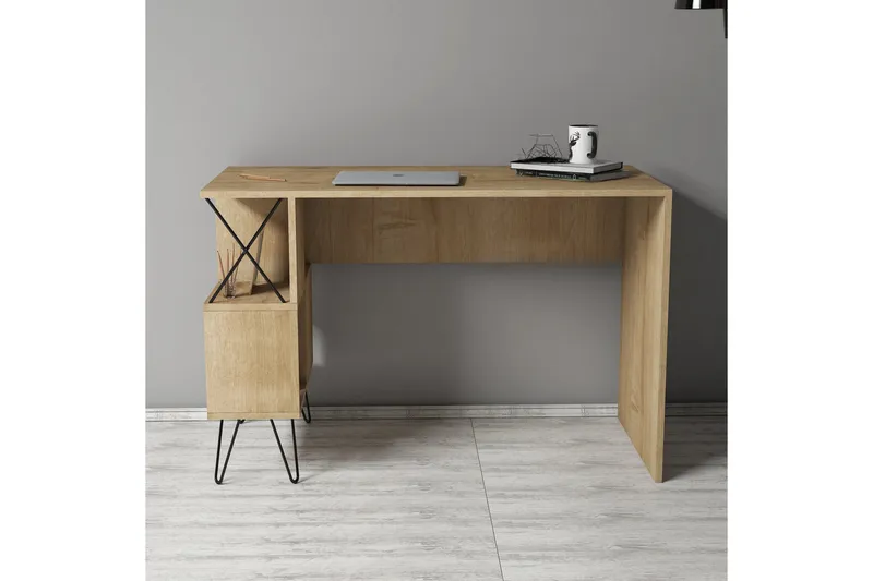 Hovdane Skrivbord 120 cm med Förvaring Hylla