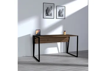 Husada Skrivbord 140 cm - Valnötsbrun/Svart - Möbler - Hemmakontor - Skrivbord