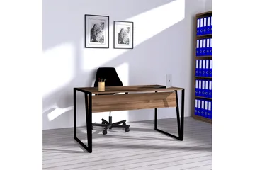 Husada Skrivbord 140 cm - Valnötsbrun/Svart - Möbler - Hemmakontor - Skrivbord