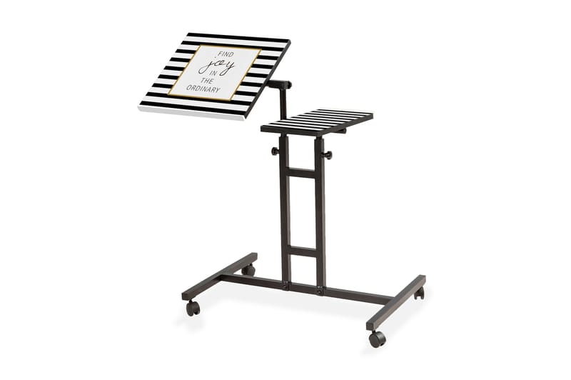 ITZAEL Ståskrivbord 67 cm Text Randig Svart - Möbler - Hemmakontor - Skrivbord