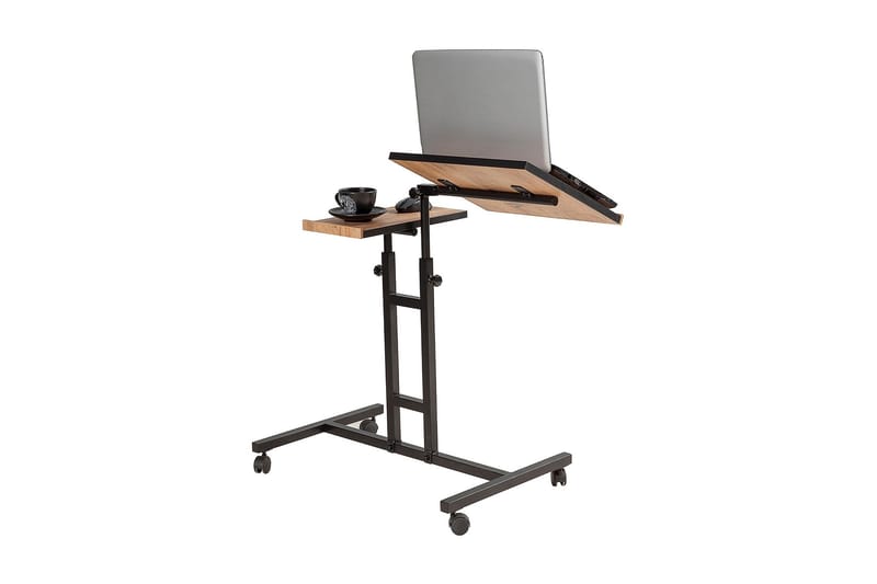 ITZAEL Ståskrivbord 67 cm Text Randig Trä/natur/Svart - Trä/natur - Möbler - Hemmakontor - Skrivbord