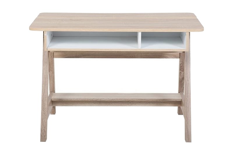 JACKSON Skrivbord 110 cm med Förvaring Hylla Vit - Möbler - Hemmakontor - Skrivbord