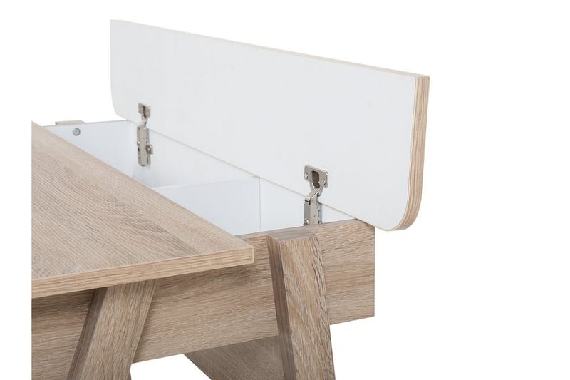 JACKSON Skrivbord 110 cm med Förvaring Hylla Vit - Skrivbord - Bord