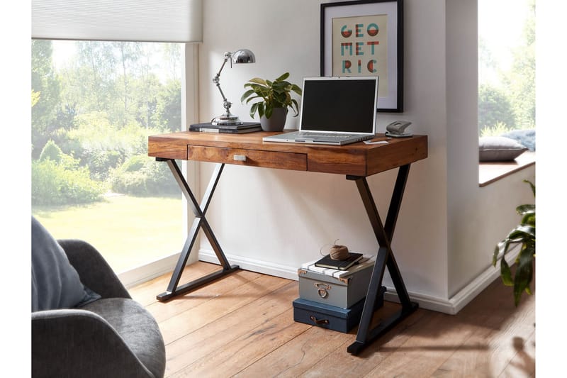 KACHOUR Skrivbord 120 cm Rektangulär Natur - Möbler - Hemmakontor - Skrivbord