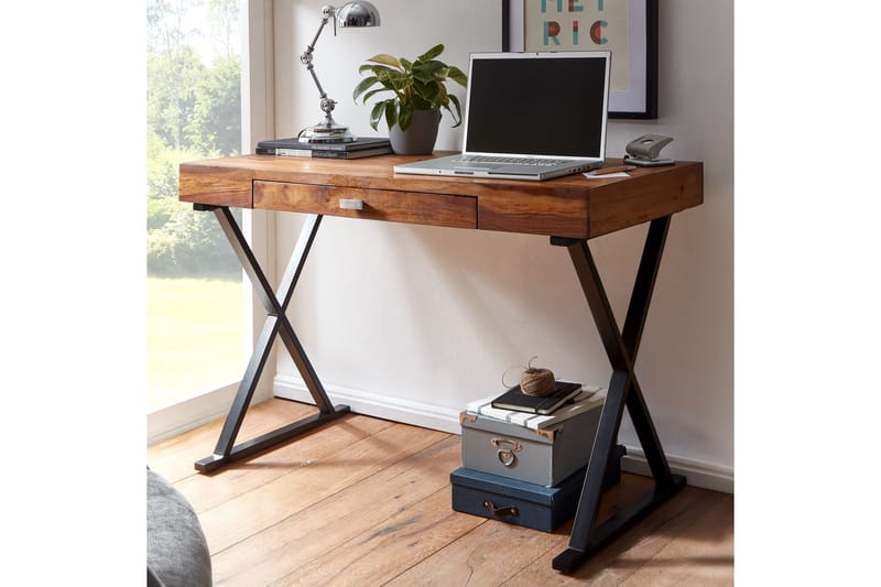 KACHOUR Skrivbord 120 cm Rektangulär Natur - Möbler - Hemmakontor - Skrivbord
