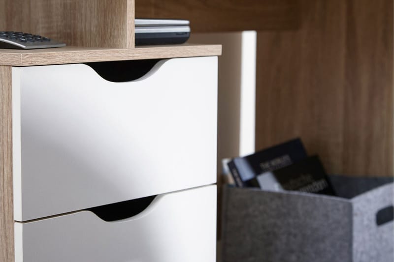 Kaille Rektangulärt Skrivbord med Lådor i Trä - Beige - Möbler - Hemmakontor - Skrivbord