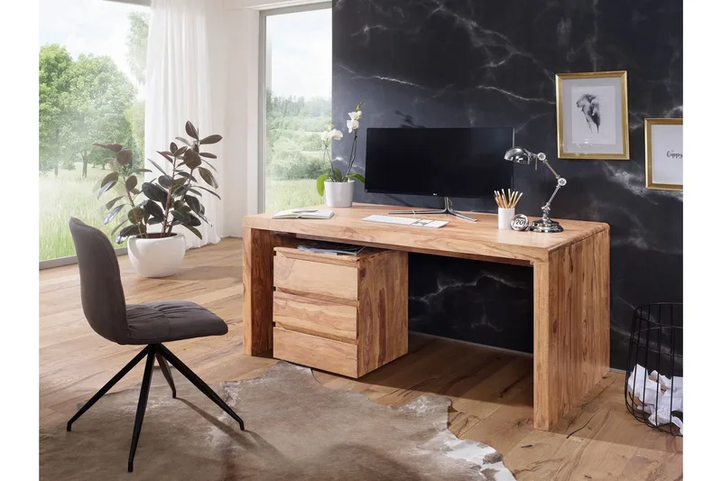 Kanaria Skrivbord 140 cm - Massivt Trä - Möbler - Hemmakontor - Skrivbord