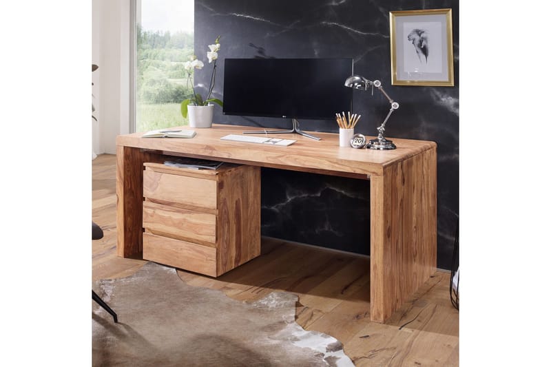 Kanaria Skrivbord 140 cm - Massivt Trä - Möbler - Hemmakontor - Skrivbord
