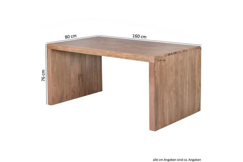Kanaria Skrivbord 160 cm - Massivt Trä - Möbler - Hemmakontor - Skrivbord