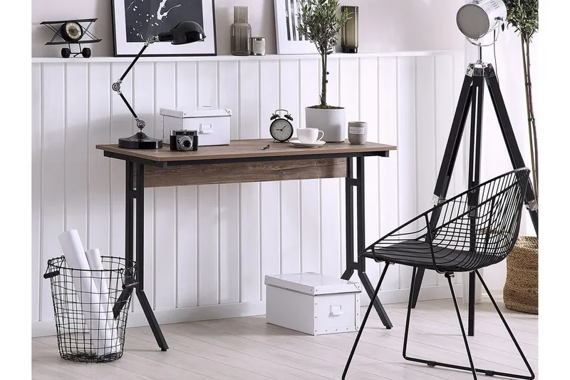 Kashay Skrivbord 120 cm - Brun/Grå - Möbler - Hemmakontor - Skrivbord