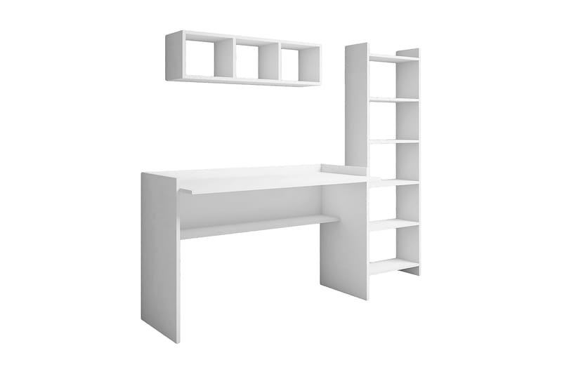 Kazeck Kontorsmöbelset 118 cm - Vit - Möbler - Hemmakontor - Skrivbord