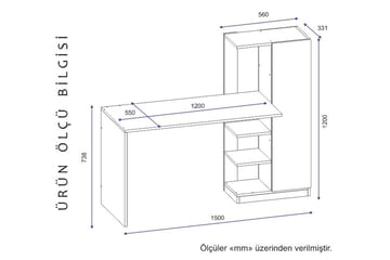 Klul Skrivbord 120 cm - Antracit - Möbler - Hemmakontor - Skrivbord