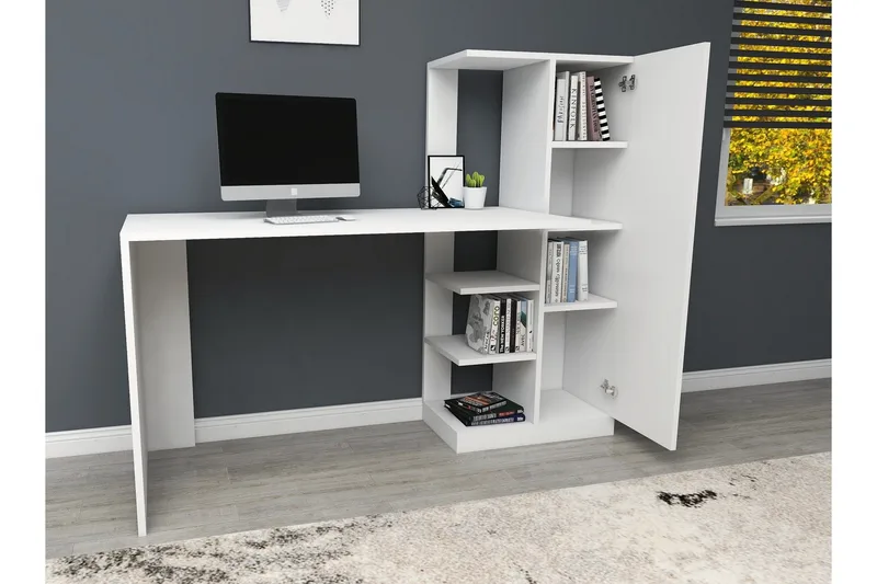 Klul Skrivbord 120 cm - Vit - Möbler - Hemmakontor - Skrivbord