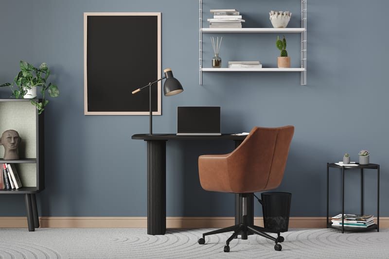 Kopparbo Skrivbord 100 cm Svart - Svart trä - Möbler - Hemmakontor - Skrivbord
