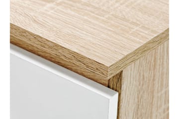 Kubana Skrivbord 130 cm med Förvaring Lådor - Grå/Vit - Möbler - Hemmakontor - Skrivbord