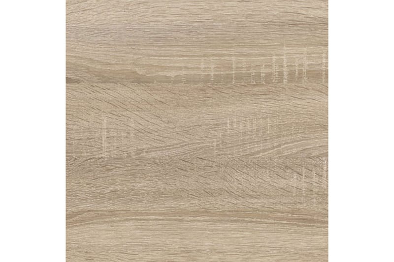 Kylien Skrivbord 125 cm LED-belysning Förvaring Bokhylla Vit - Ekfärg - Möbler - Hemmakontor - Skrivbord