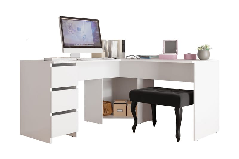 MACACOS Skrivbord 142 cm Vit - Möbler - Hemmakontor - Skrivbord