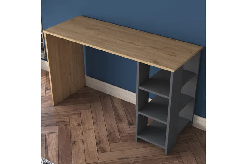 Makrud Skrivbord 120 cm - Valnöt/Antracit - Möbler - Hemmakontor - Skrivbord